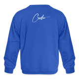 Youth Signature Saddlebred Crewneck Sweatshirt - royal blue