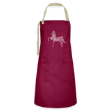 ASB Artisan Apron - burgundy/khaki