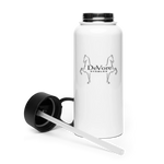 Stainless Steel Water Bottle with a Straw Lid