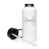 Stainless Steel Water Bottle with a Straw Lid