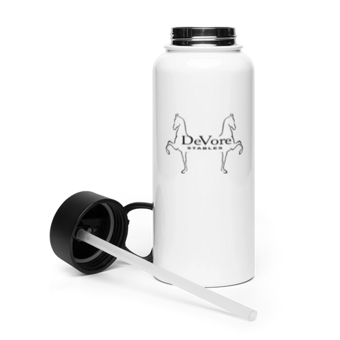 Stainless Steel Water Bottle with a Straw Lid